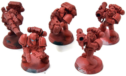 SPACE MARINES 5 Devastators Plasma &amp; Lascannon #1 MÉTAL Warhammer 40K