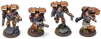 BLOOD ANGELS 4 Vanguard Veterans #44 Sanguinary WELL PAINTED Warhammer 40K
