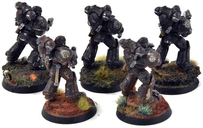 SPACE MARINES 5 Primaris Intercessors #3 PRO PAINTED Warhammer 40K iron hands