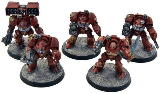 BLOOD ANGELS 5 Terminator Squad #3 WELL PAINTED Warhammer 40K