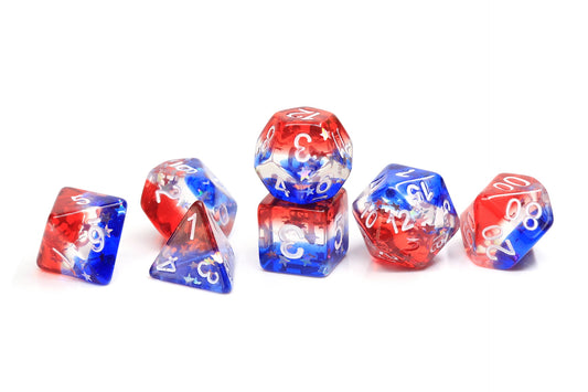 Sirius Dice Star Spangled Banner 7-die Set