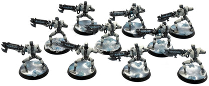NECRONS 10 Necron Warriors #3 Warhammer 40K WELL PAINTED