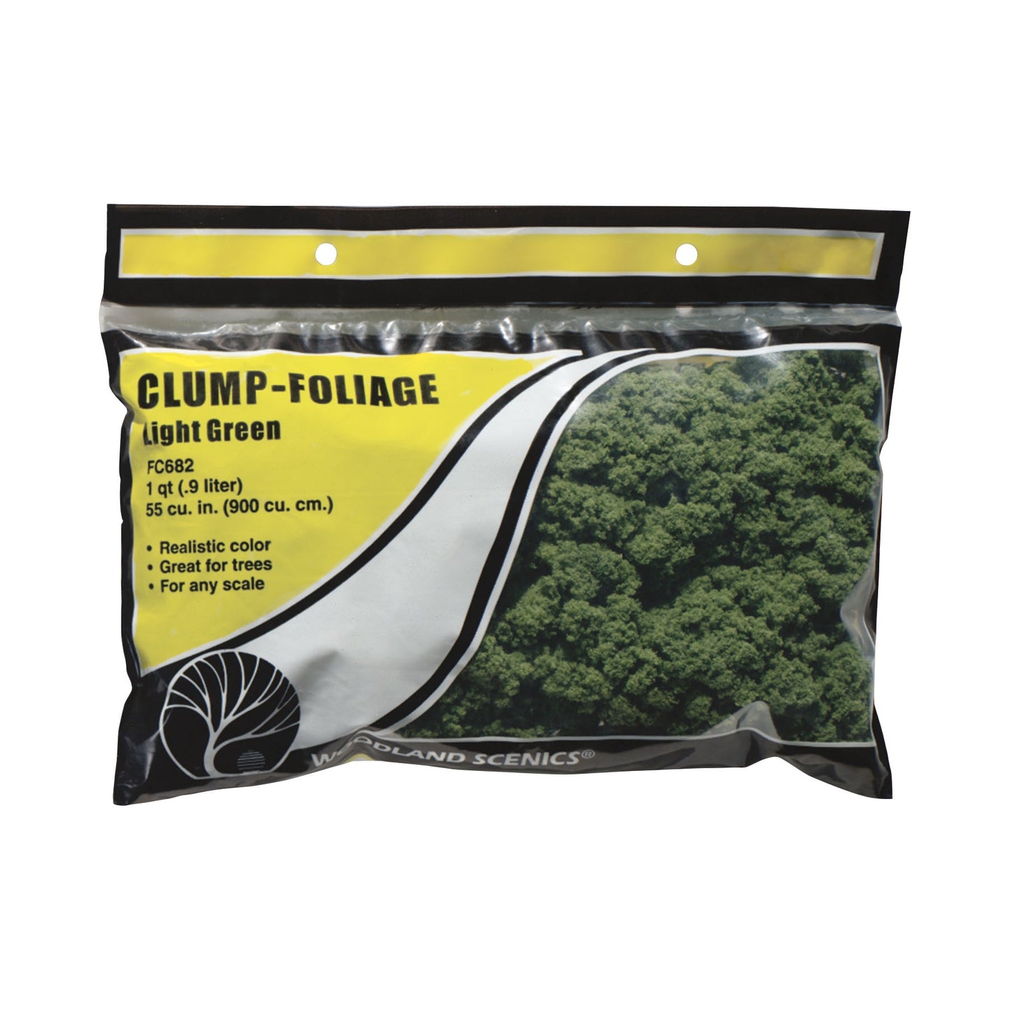Woodland Scenics Clump Foliage - Light green (55 Cu.In.) FC682