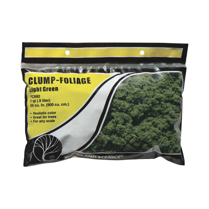Woodland Scenics Clump Foliage - Light green (55 Cu.In.) FC682