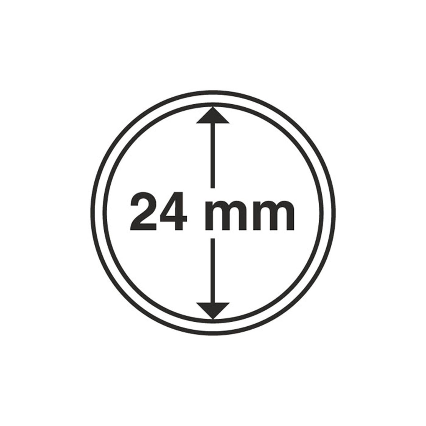 Coin Capsules Inner Diameter 24 MM