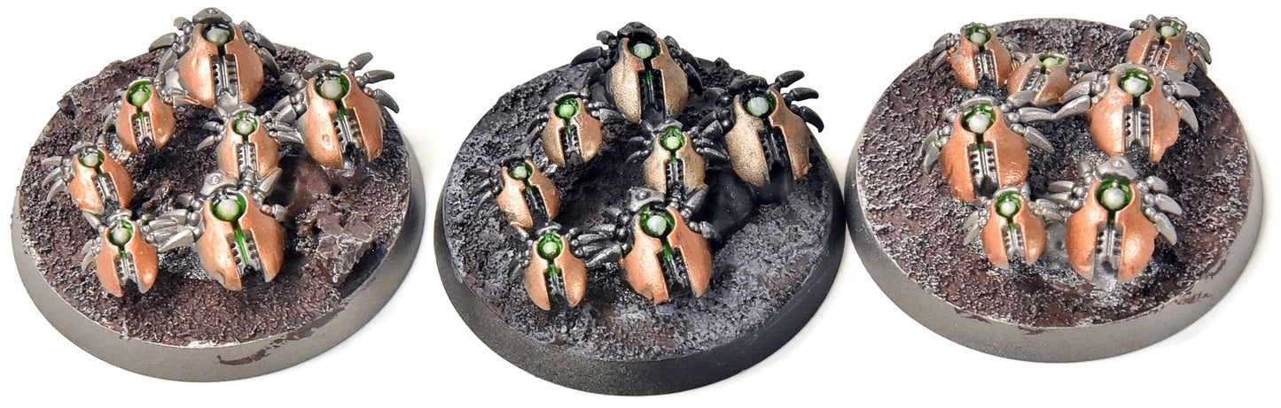NECRONS 3 Canoptek Scarab Swarms #4 WELL PAINTED Warhammer 40K