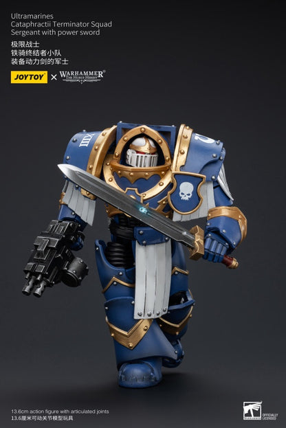 Cataphractii Terminator Squad Sergeant with Power Sword Ultramarines Joy Toy