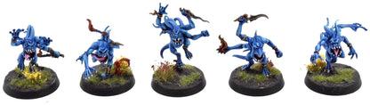 DISCIPLES OF TZEENTCH 10 Blue Horrors #1 COMMISSION PRO PAINTED Warhammer Sigmar 0133
