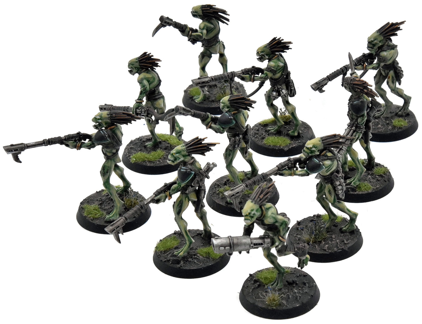 TAU EMPIRE 10 Kroot Carnivores COMMISSION PRO PAINTED Warhammer 40K