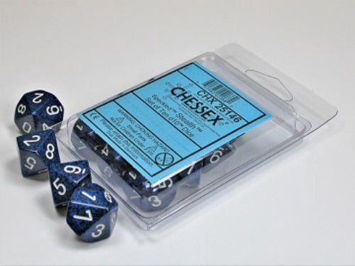 Speckled 10 * D10 Stealth Chessex Dice (CHX25146)
