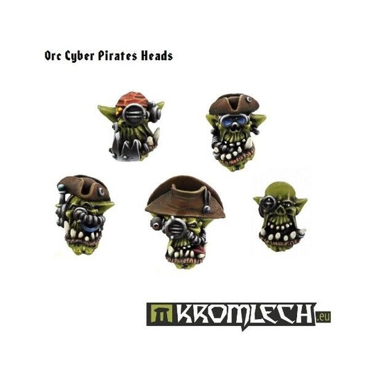 Orc Cyber Pirates Heads