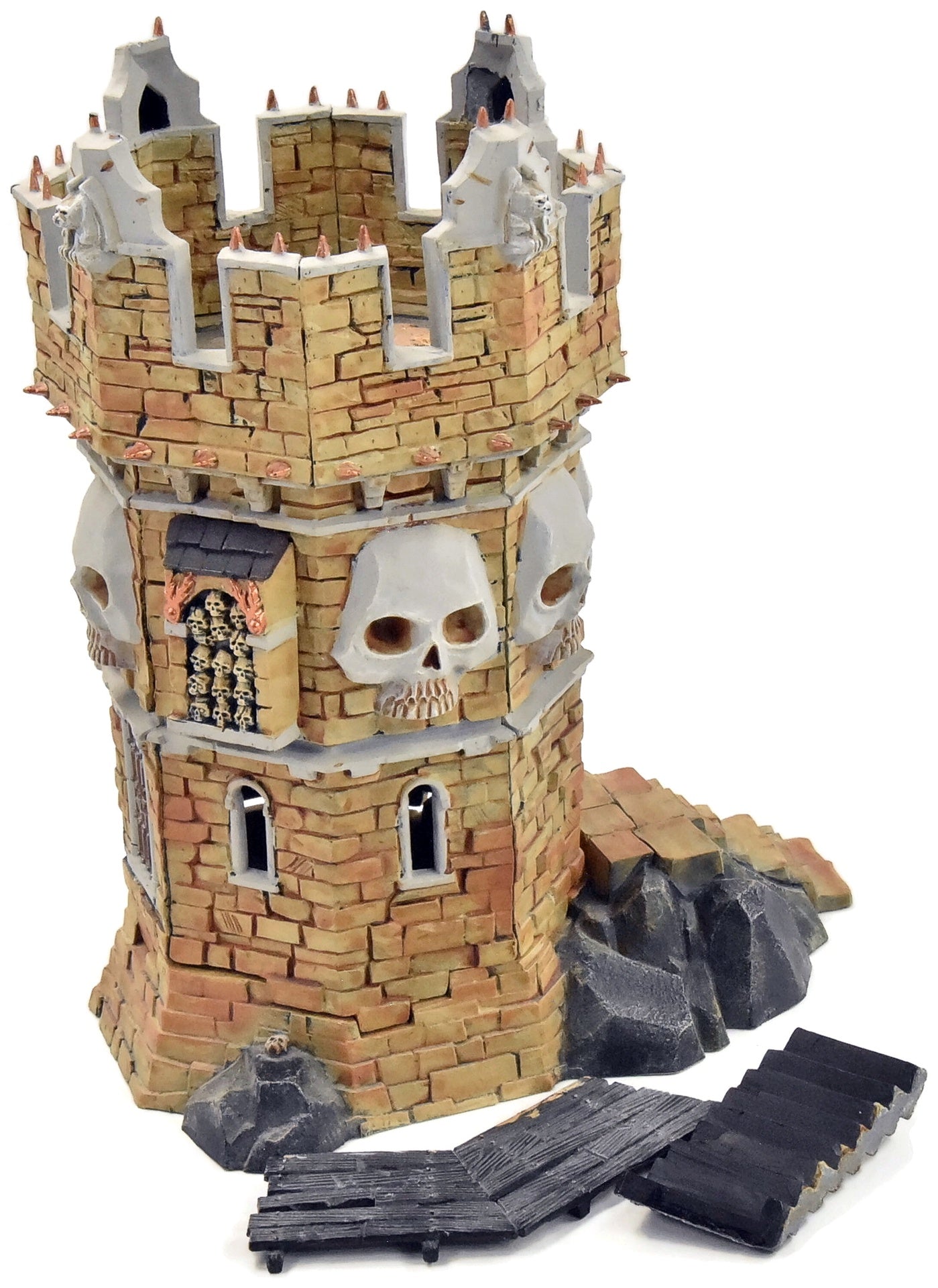 WARHAMMER Skull Tower #1 WELL PAINTED Fantasy Sigmar Scenery Deathknell Watch