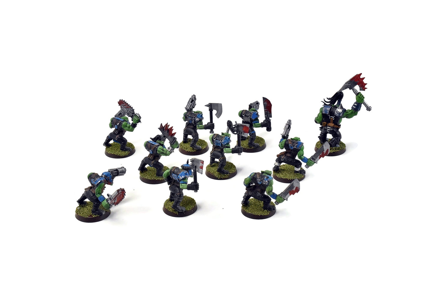 ORKS 10 Orks Boyz #1 WELL PAINTED 40K