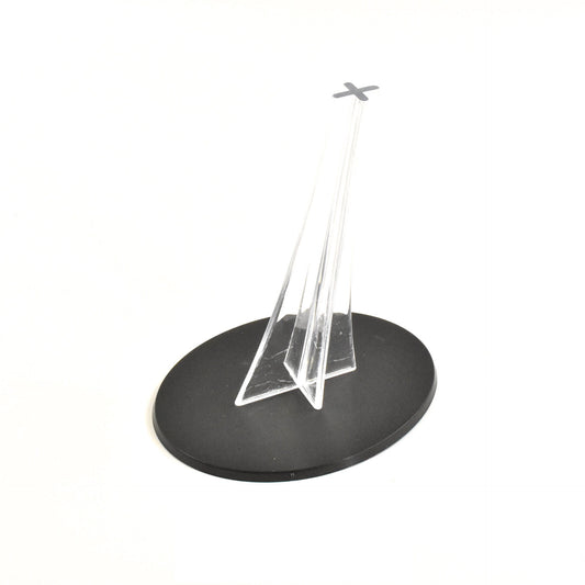 1 * 120mm Oval Base with Transparent Flight Stand