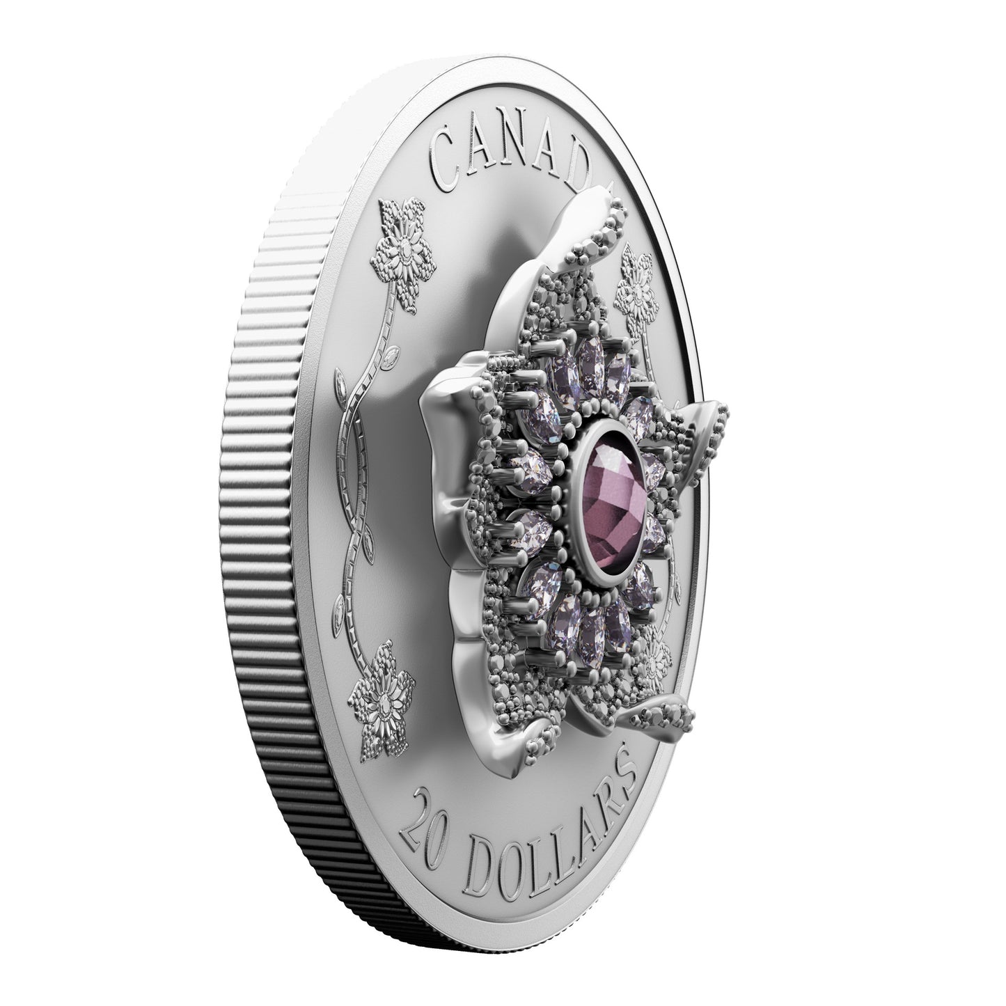 Crown Jewels Series: Williamson Diamond Brooch – 1 oz. $20 Fine Silver Coin(250100)