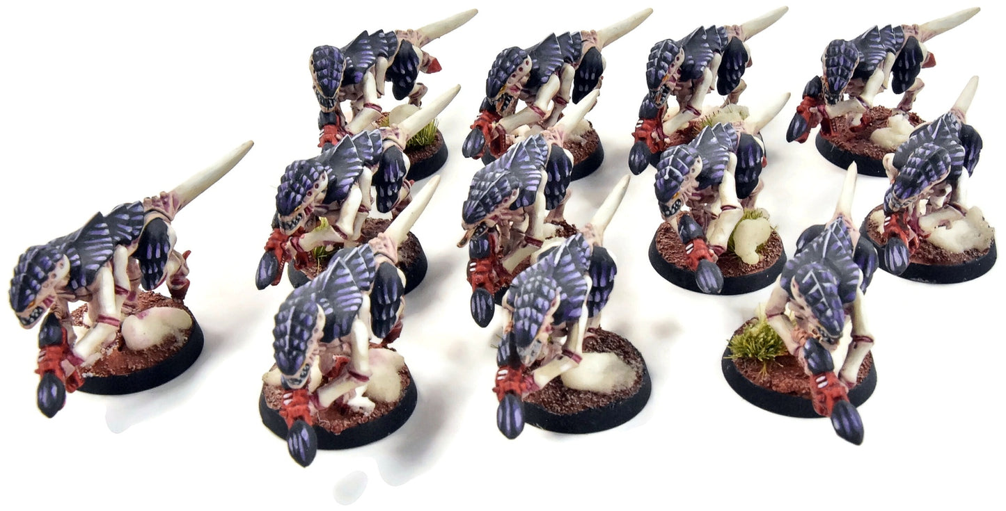 TYRANIDES 12 Termagants Couvée n°2 BIEN PEINTS Warhammer 40K