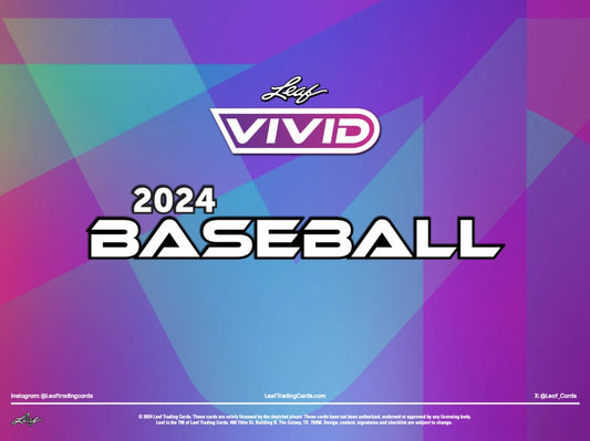 Leaf Vivid Baseball 2024 Hobby Box