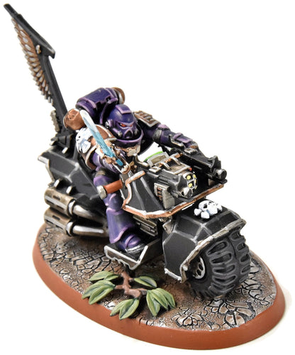 SPACE MARINES Librarian on Bike #1 PRO PAINTED Warhammer 40K