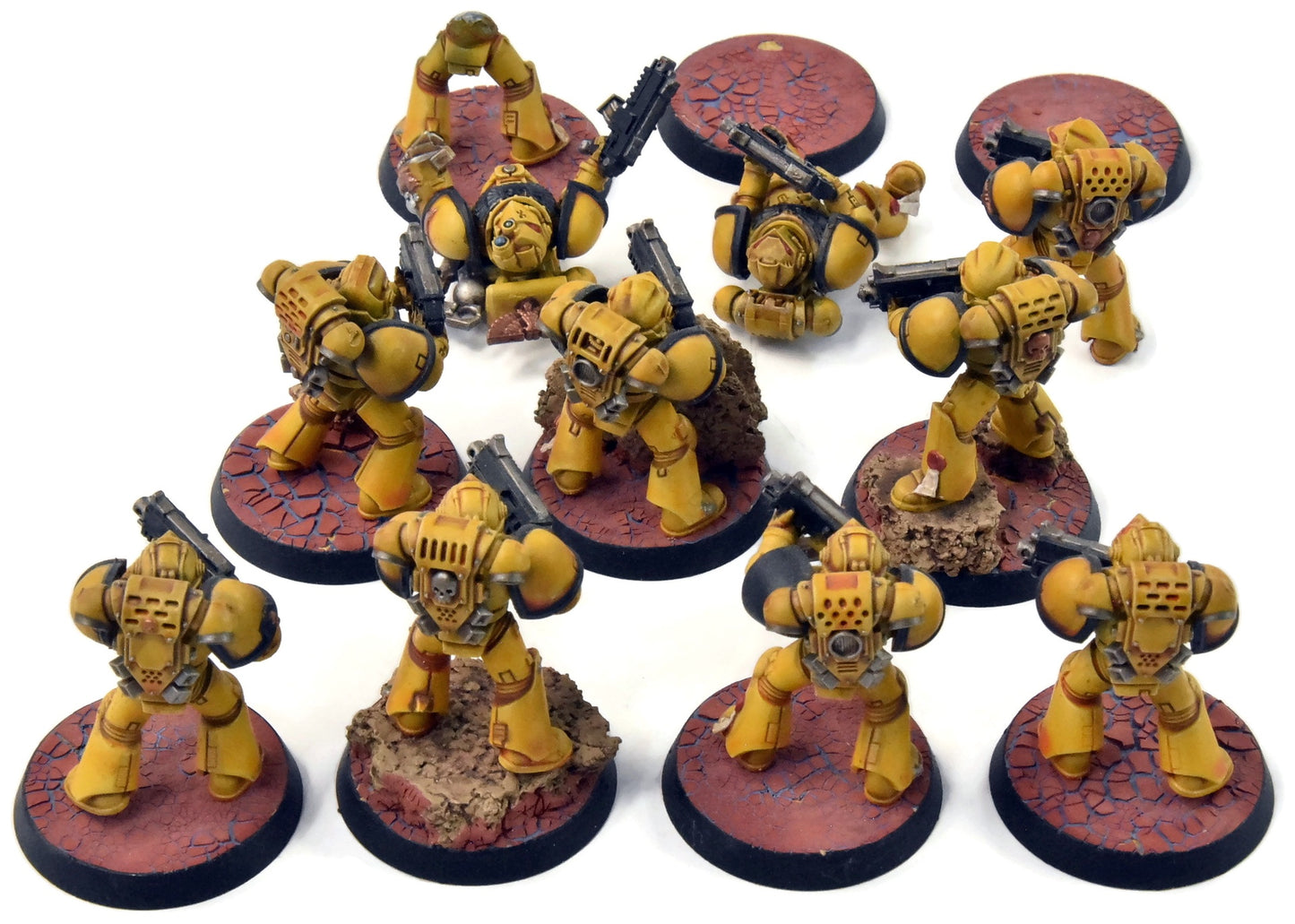 SPACE MARINES 10 Tactical Squad #1 Converted Warhammer 40K