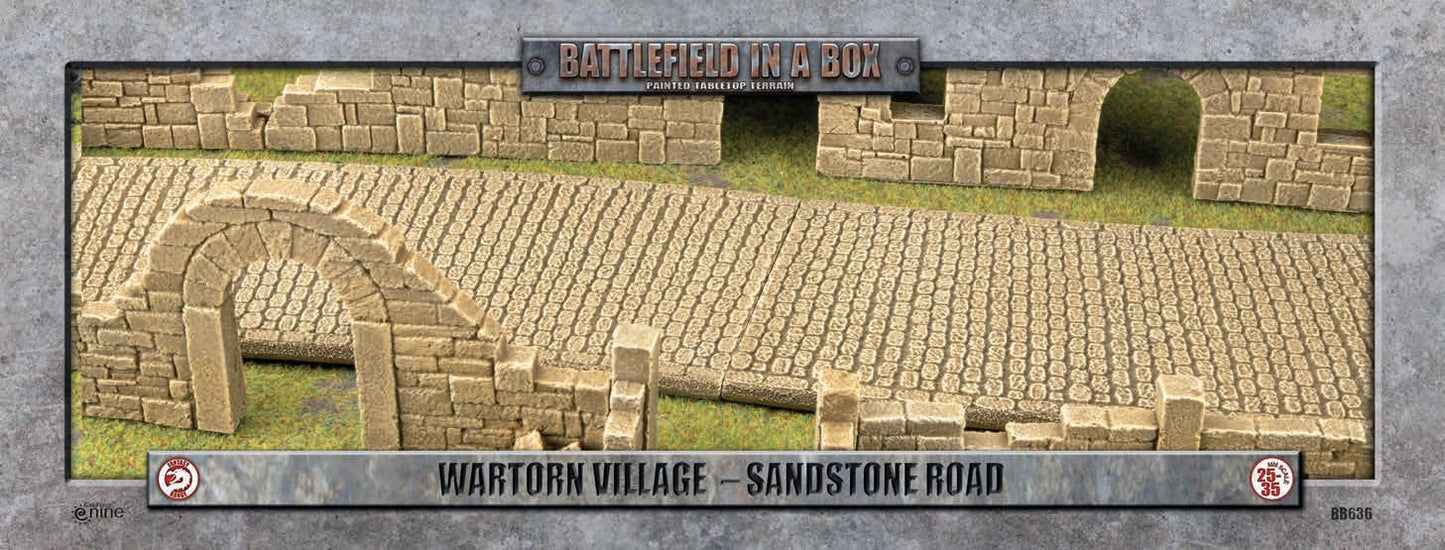 Battlefield In A Box - Wartorn Sandstone Road