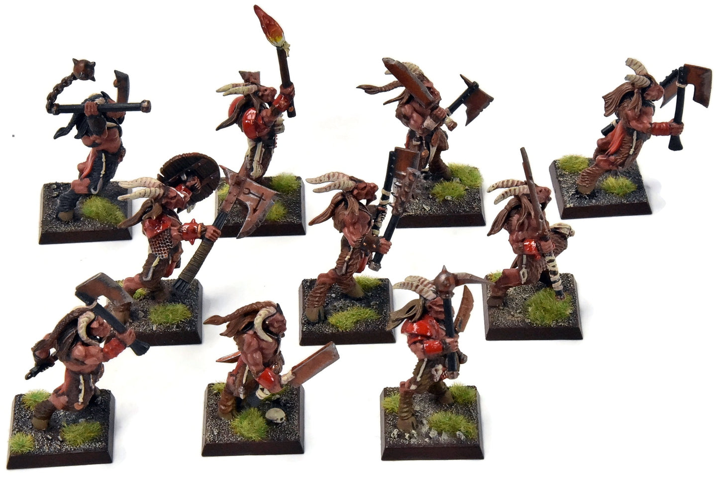 BEASTMEN 10 Gors #8 PRO-PAINTED Fantasy