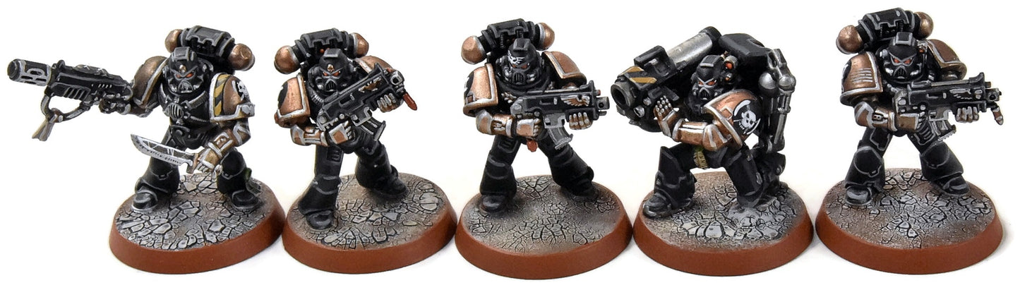 SPACE MARINES 10 Tactical Marines Squad #4 PRO PAINTED Warhammer 40K