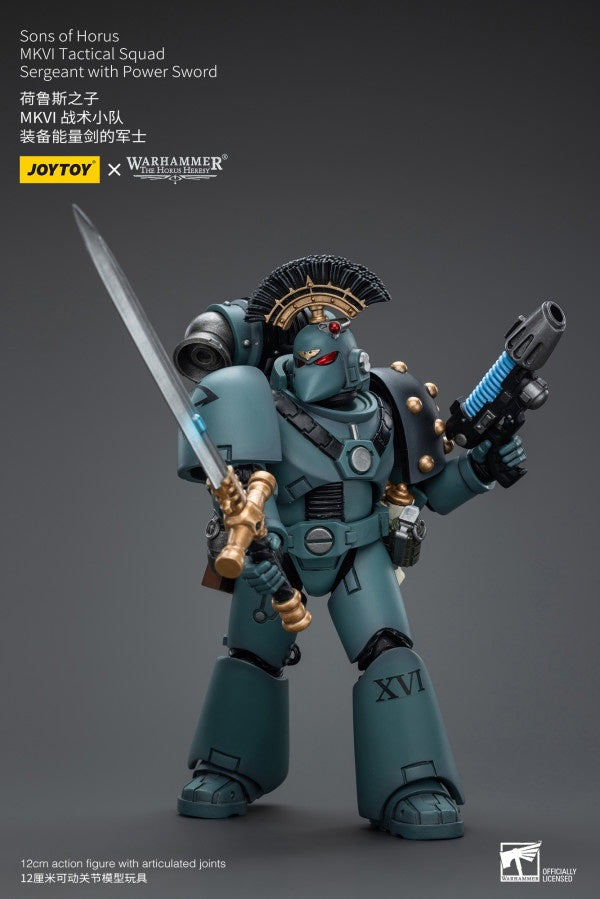 MKVI Tactical Squad Sergeant with Power Sword Sons of Horus Joy Toy