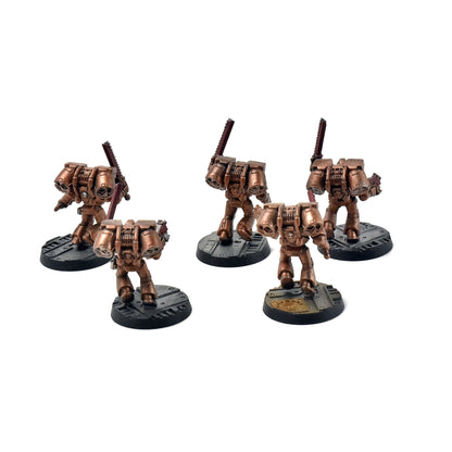 SPACE MARINES MINOTAURS 5 Assault Marines #1 WELL PAINTED 40k