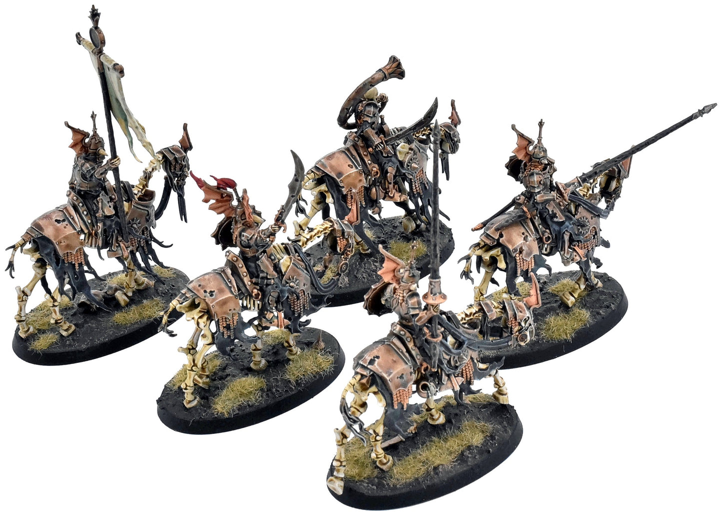 SOULBLIGHT GRAVELORDS 5 Barrow Knights #1 COMMISSION PRO PAINTED Sigmar 1248
