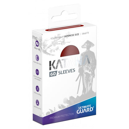 Ultimate Guard Sleeves Katana Japanese Size Red 60ct