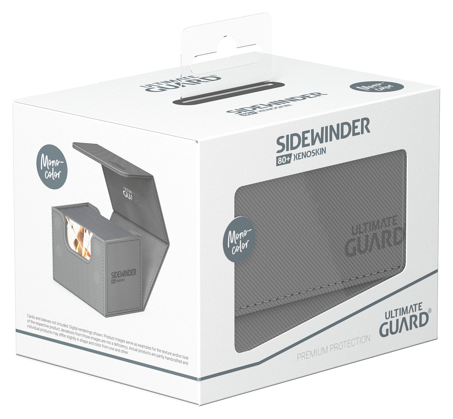 Ultimate Guard Deck Case Sidewinder 80+ Monocolor Grey