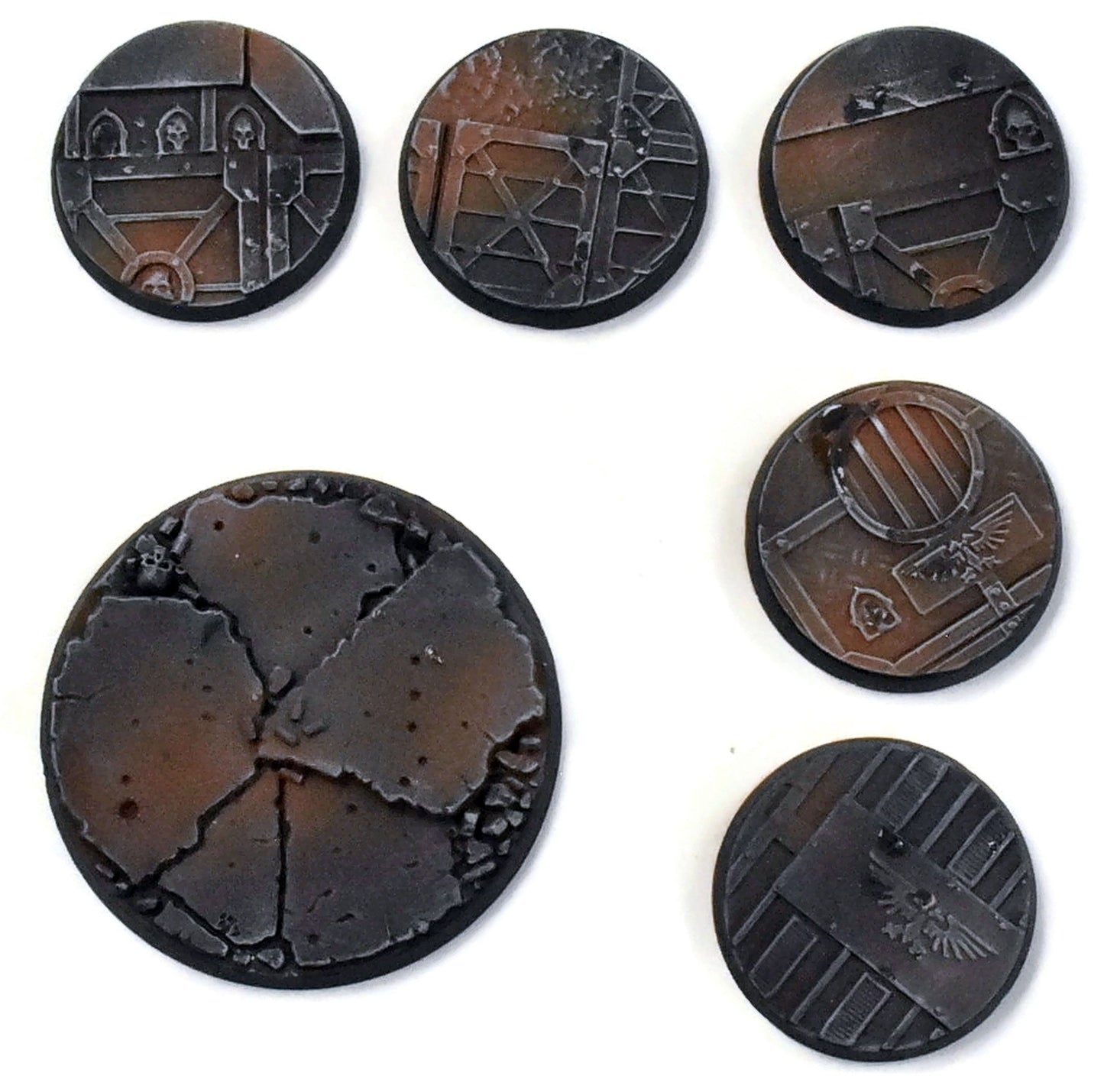 WARHAMMER Warhammer 40K 6 Well Painted Bases
