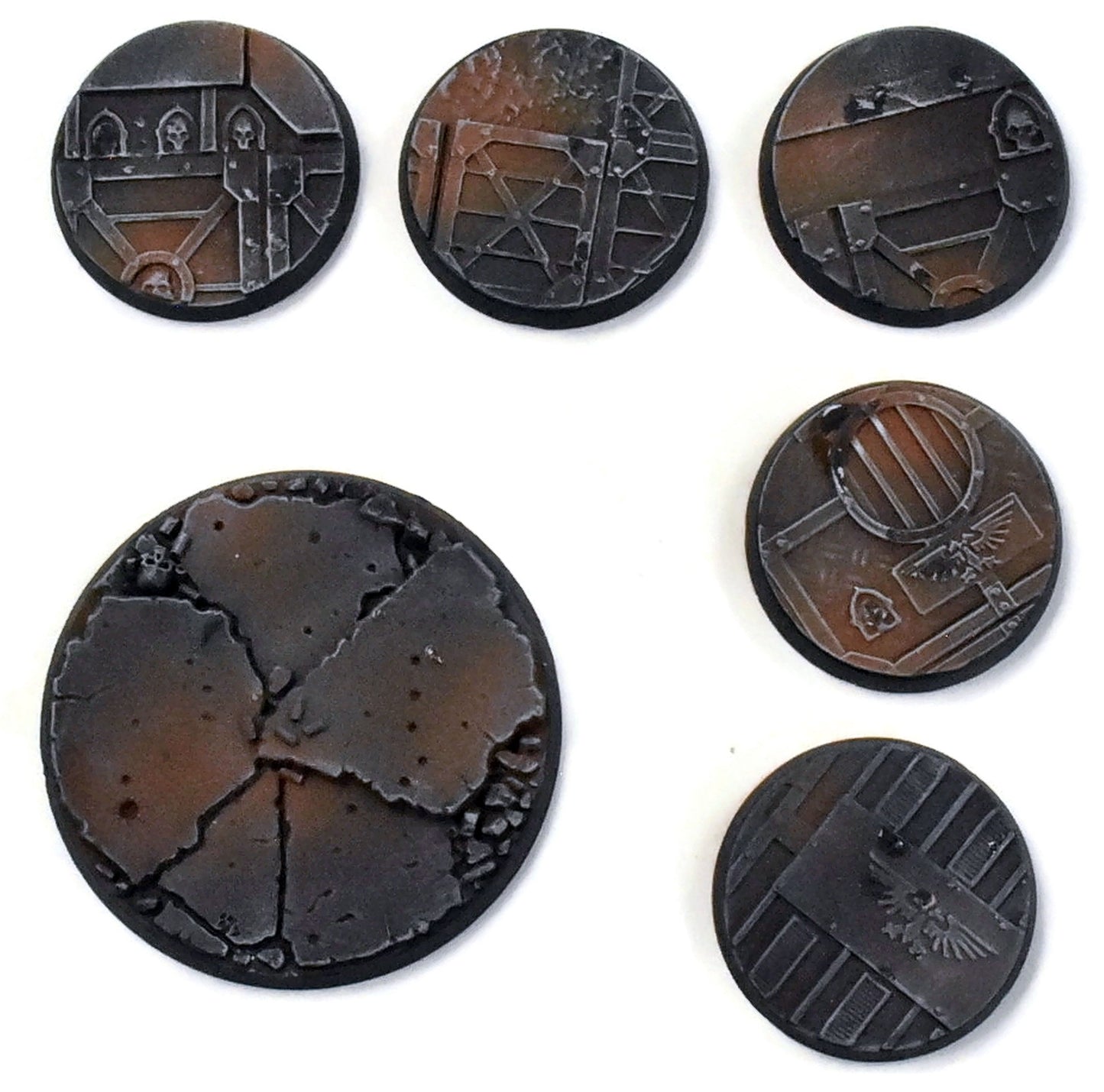 WARHAMMER Warhammer 40K 6 Well Painted Bases