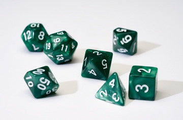 Sirius Dice Pearl Green 7-die Set