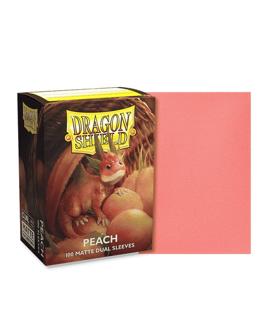 Dragon Shield Sleeves Dual Matte Peach Piip