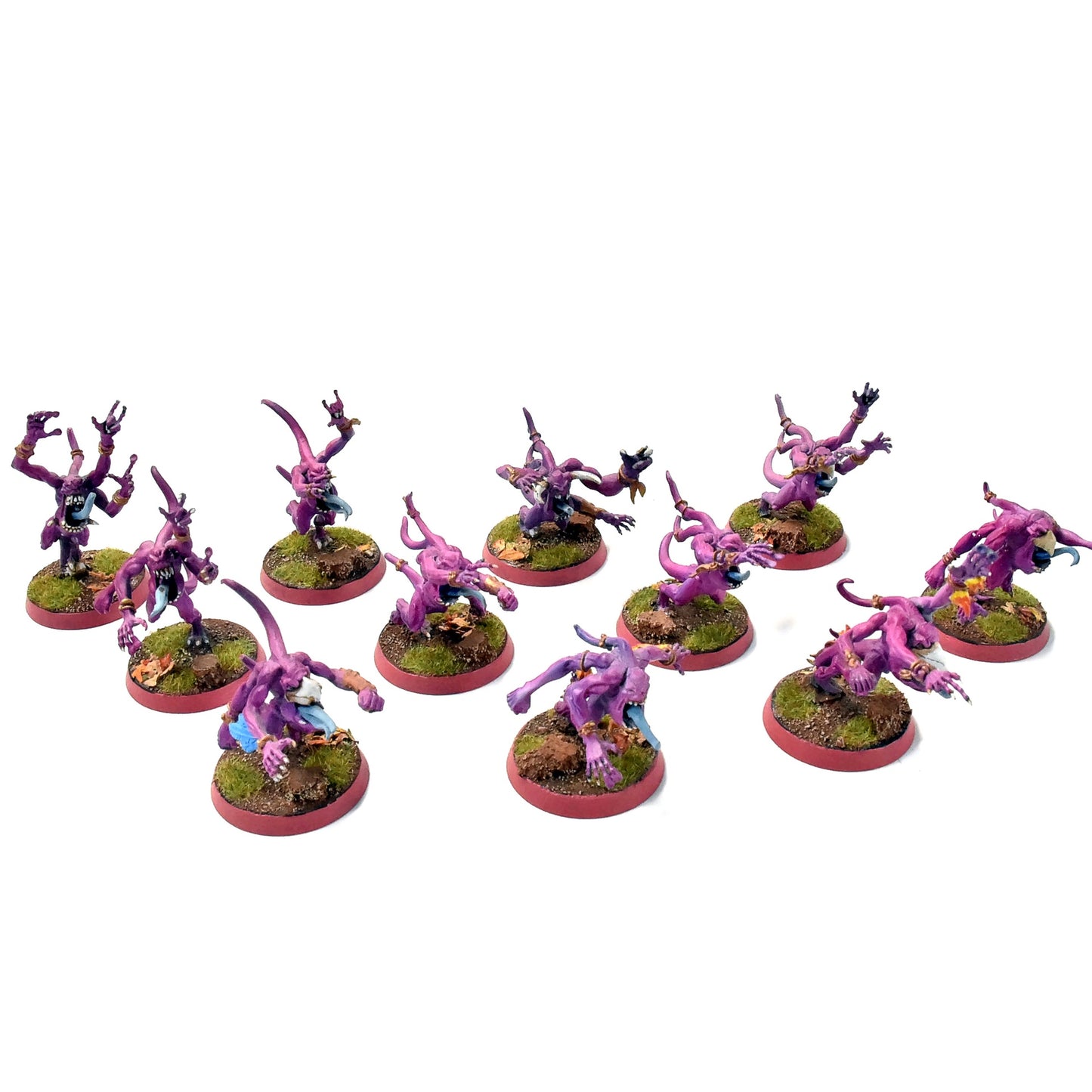 THOUSAND SONS 10 Pink Horrors #6 PRO PAINTED Warhammer 40K