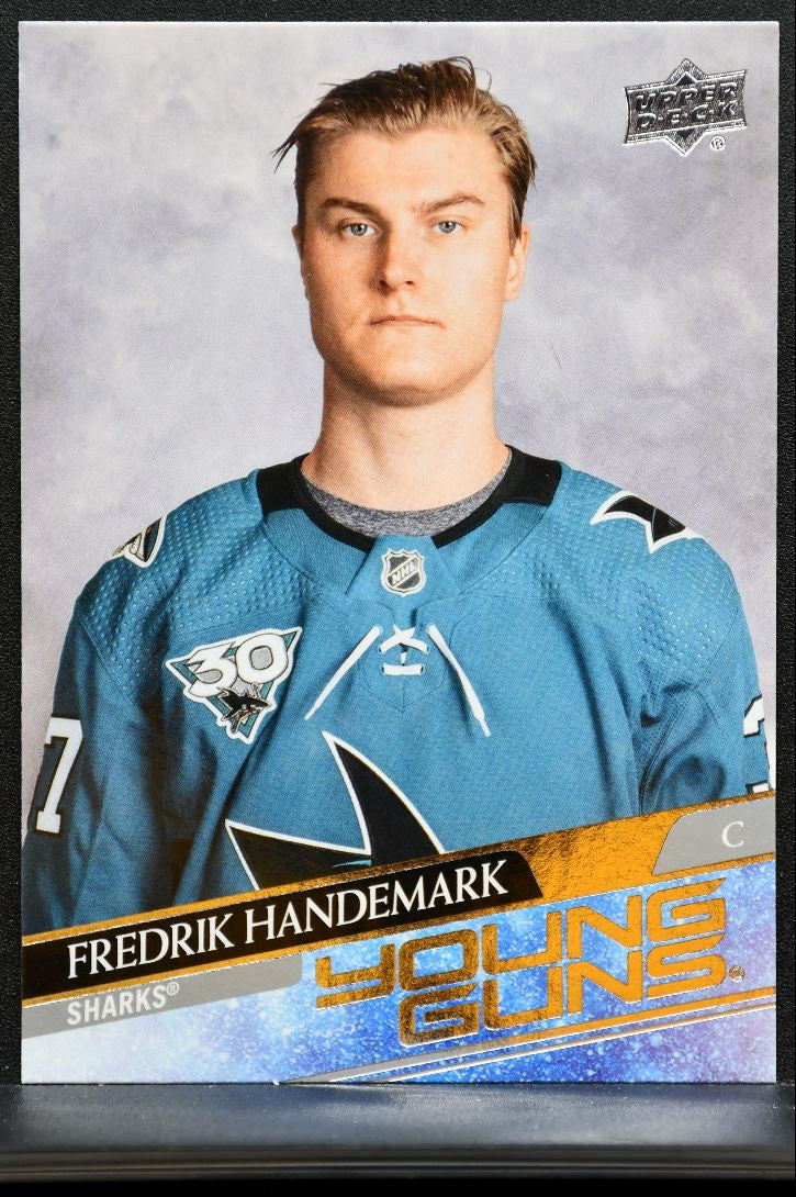 2020-21 Upper Deck Extended Series Young Guns Fredrik Handemark Sharks RC 1570
