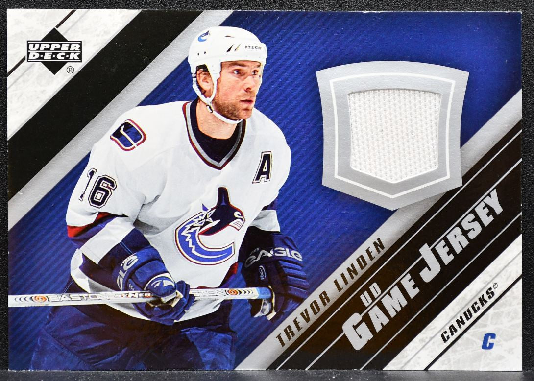 2005-06 Upper Deck UD Game Jerseys Series II Trevor Linden Canucks Jersey 5611