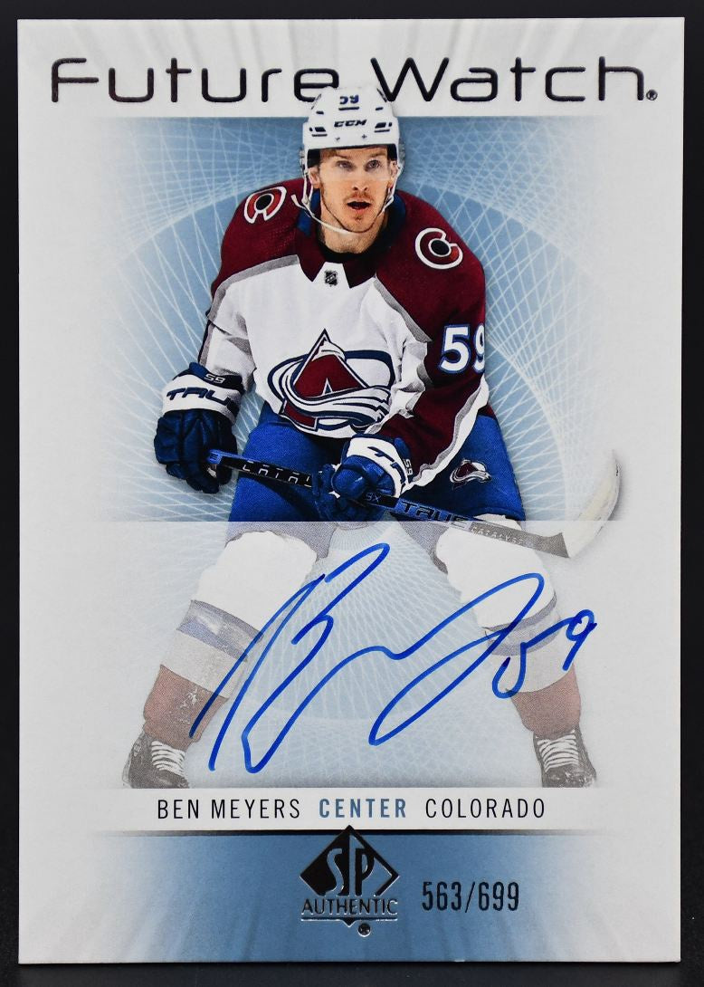 2022-23 SP Authentic 2012-13 Retro Future Watch Auto Meyers Avalanche RC /699