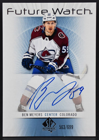2022-23 SP Authentic 2012-13 Retro Future Watch Auto Meyers Avalanche RC /699