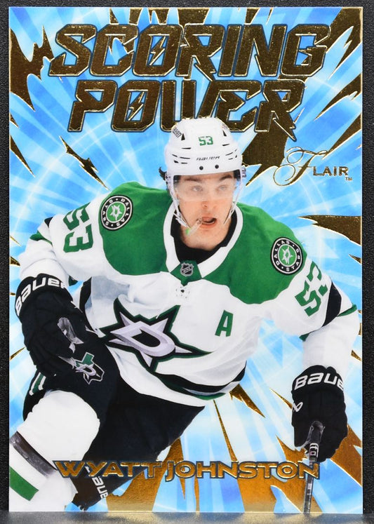 2025-26 Flair Scoring Power Wyatt Johnston SP-10 Dallas Stars 6234