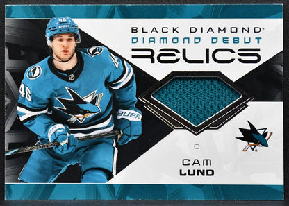 2025-26 Upper Deck Black Diamond Debut Relics Jersey Cam Lund RC Jersey 8005