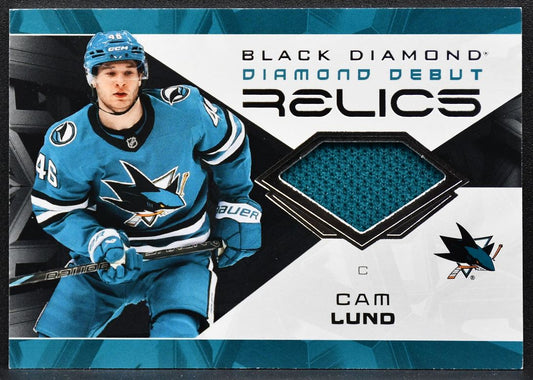 2025-26 Upper Deck Black Diamond Debut Relics Jersey Cam Lund RC Jersey 8005