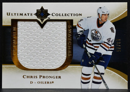 2005-06 UD Ultimate Collection Premium Swatches Pronger Oilers 13/75 Jersey 5154