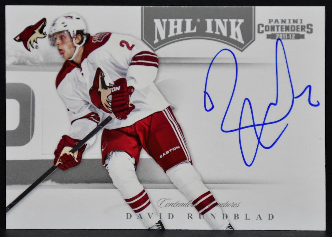 2011-12 Panini Contenders NHL Ink David Rundblad 41 Phoenix Coyotes Auto 1943