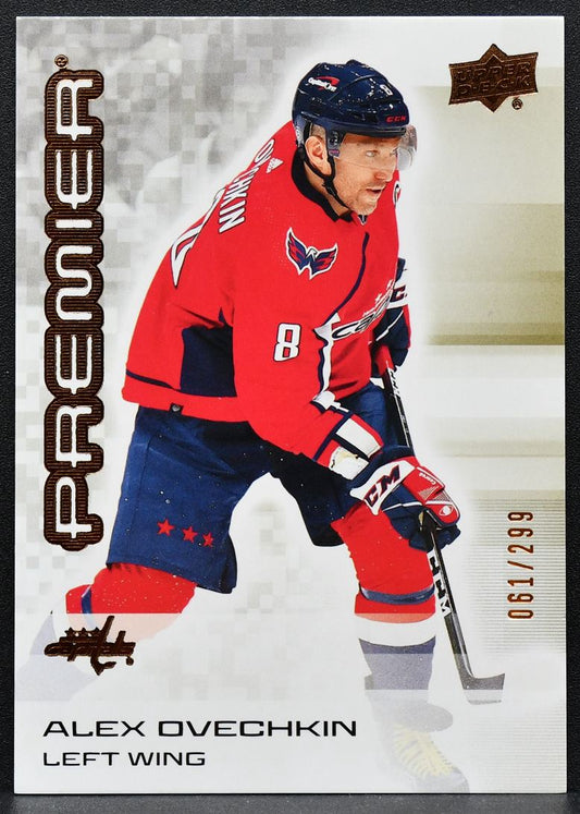 2024-25 Upper Deck Premier Bronze Alex Ovechkin 36 Washington Capitals 061/299 9127