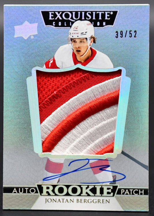 2022-23 UD Exquisite Collection Berggren Detroit Red Wings RC Auto /52 Patch