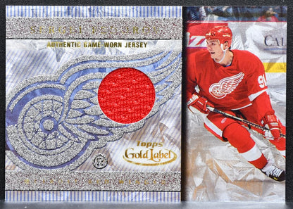 2001-02 Topps Gold Label Jersey Sergei Fedorov Detroit Red Wings Jersey 4867