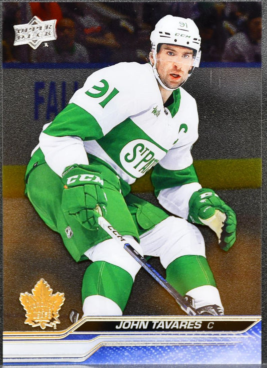 2023-24 Upper Deck Series 1 Clear Cut John Tavares 168 Toronto Maple Leafs 9902