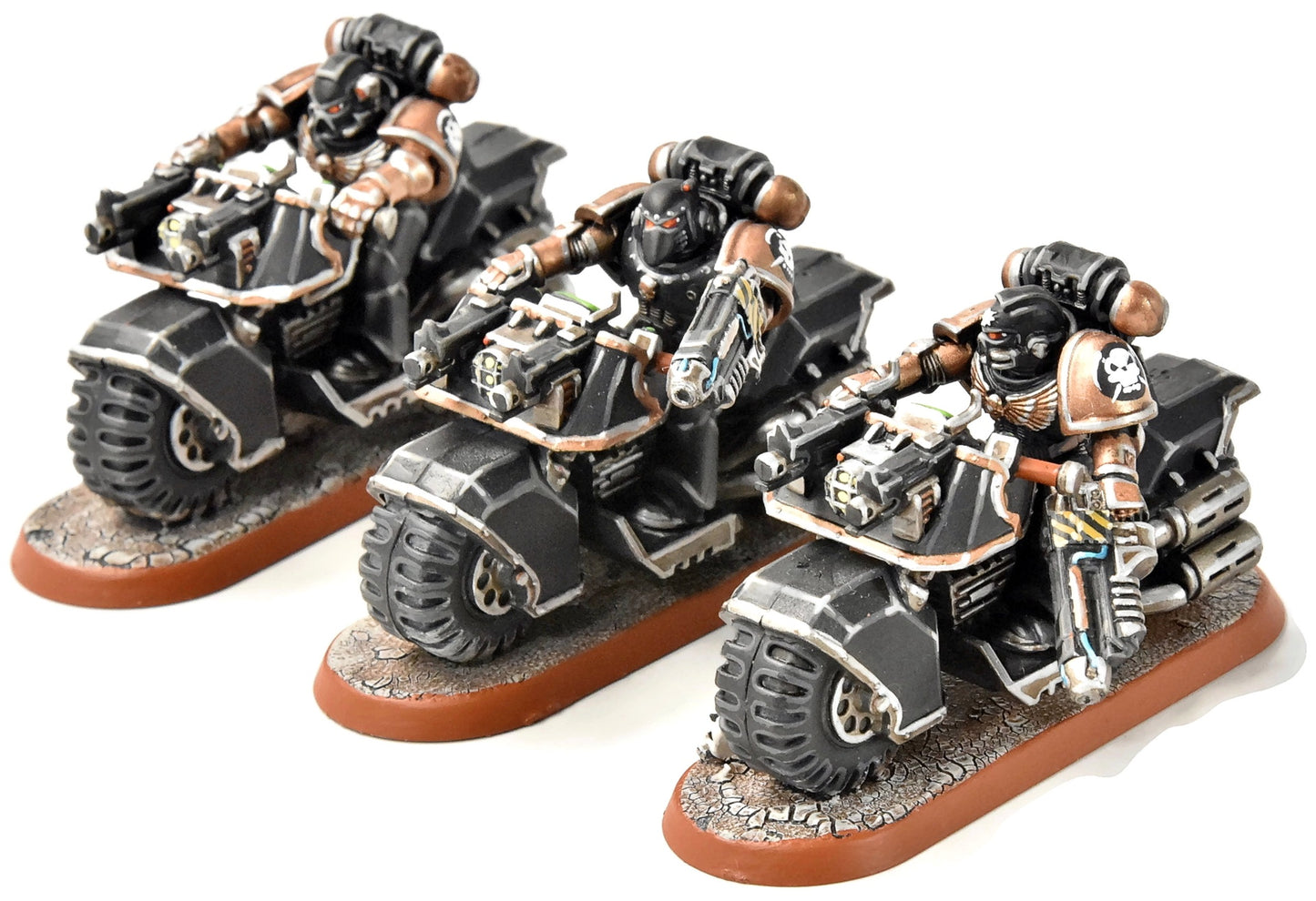 SPACE MARINES 3 Bikers #2 PRO PAINTED Warhammer 40K
